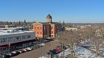Weather camera view of City of Woodstock.