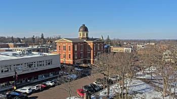 Weather camera view of City of Woodstock.