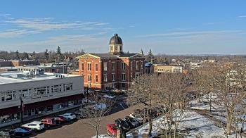 Weather camera view of City of Woodstock.
