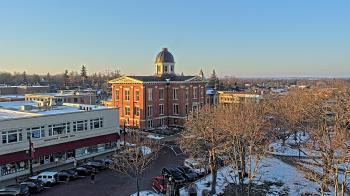 Weather camera view of City of Woodstock.
