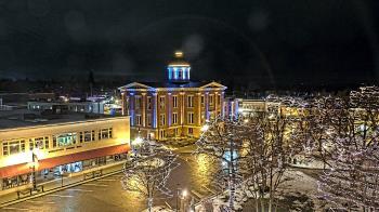 Weather camera view of City of Woodstock.