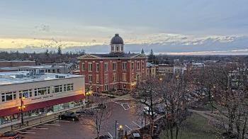 Weather camera view of City of Woodstock.