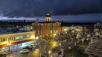 Weather camera view of City of Woodstock.