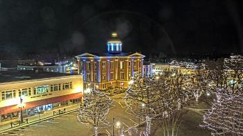 Weather camera view of City of Woodstock.