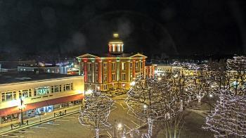 Weather camera view of City of Woodstock.