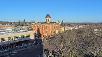 Weather camera view of City of Woodstock.