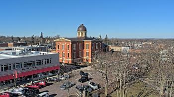 Weather camera view of City of Woodstock.