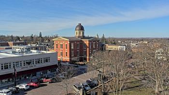Weather camera view of City of Woodstock.