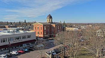 Weather camera view of City of Woodstock.