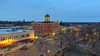 Weather camera view of City of Woodstock.