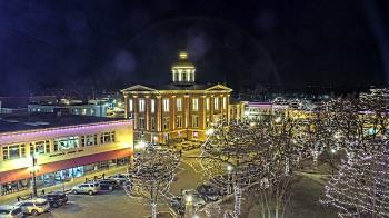 Weather camera view of City of Woodstock.