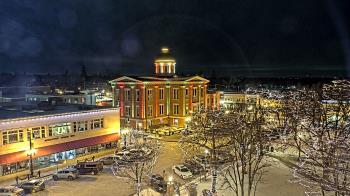 Weather camera view of City of Woodstock.