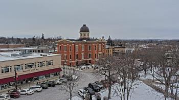 Weather camera view of City of Woodstock.