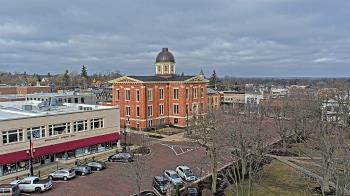 Weather camera view of City of Woodstock.