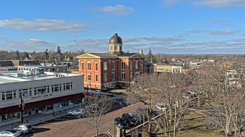 Weather camera view of City of Woodstock.