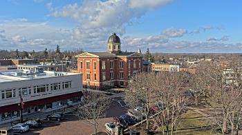 Weather camera view of City of Woodstock.