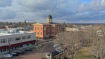 Weather camera view of City of Woodstock.