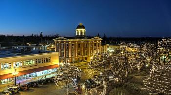 Weather camera view of City of Woodstock.