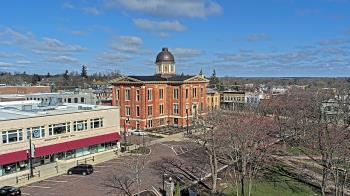 Weather camera view of City of Woodstock.