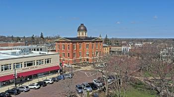 Weather camera view of City of Woodstock.