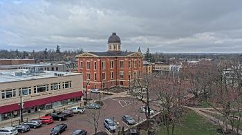 Weather camera view of City of Woodstock.