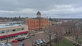 Weather camera view of City of Woodstock.