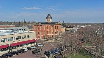 Weather camera view of City of Woodstock.