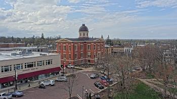 Weather camera view of City of Woodstock.