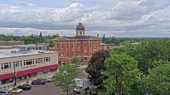 Weather camera view of City of Woodstock.