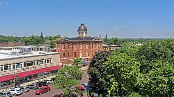Weather camera view of City of Woodstock.