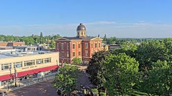 Weather camera view of City of Woodstock.