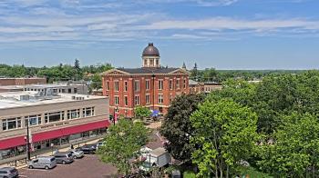 Weather camera view of City of Woodstock.