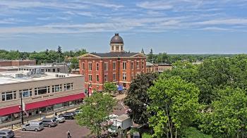 Weather camera view of City of Woodstock.