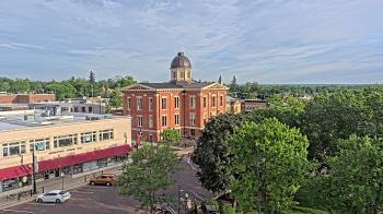 Weather camera view of City of Woodstock.