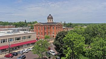 Weather camera view of City of Woodstock.
