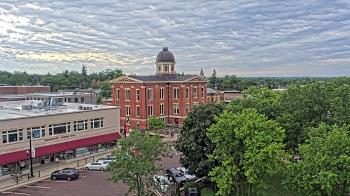 Weather camera view of City of Woodstock.