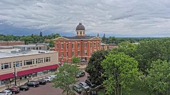 Weather camera view of City of Woodstock.