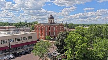 Weather camera view of City of Woodstock.