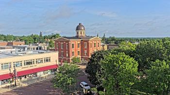 Weather camera view of City of Woodstock.