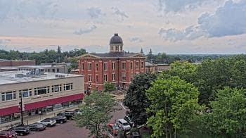 Weather camera view of City of Woodstock.