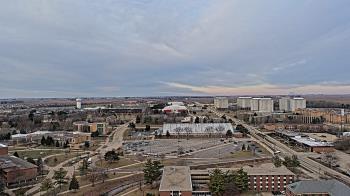 Weather camera view of Northern Illinois University.