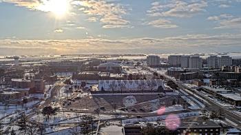 Weather camera view of Northern Illinois University.