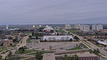 Weather camera view of Northern Illinois University.