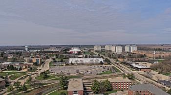 Weather camera view of Northern Illinois University.