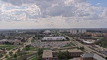 Weather camera view of Northern Illinois University.