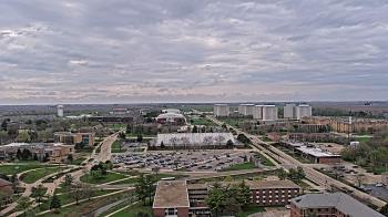 Weather camera view of Northern Illinois University.