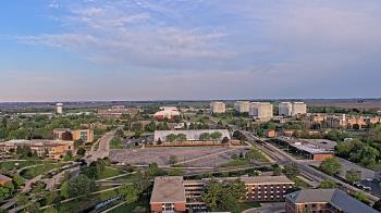 Weather camera view of Northern Illinois University.
