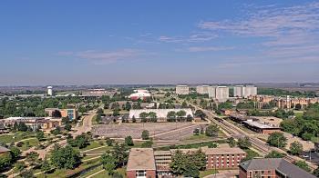 Weather camera view of Northern Illinois University.