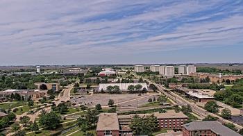 Weather camera view of Northern Illinois University.
