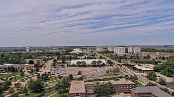 Weather camera view of Northern Illinois University.
